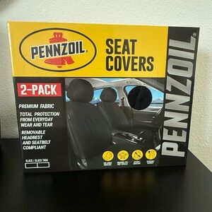 Nwt Pennzoil Black Seat Covers set